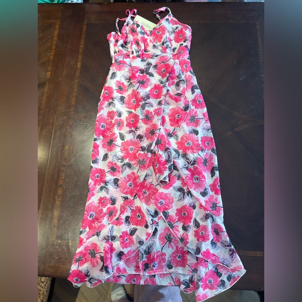 Candie's Pink and White Floral Dress